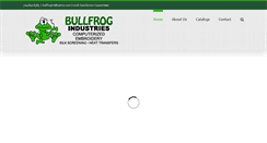 Desktop Screenshot of bullfrogembroidery.com